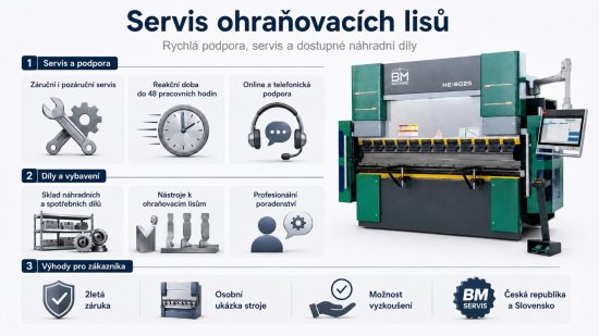 Servis ohraňovacích lisů